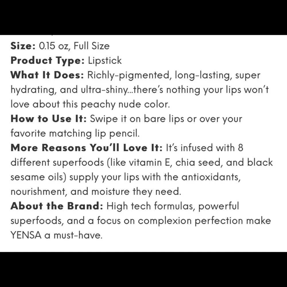 YENSA BEAUTY Super 8 Vibrant Silk Lipstick 
in Free spirit 🔻 - Picture 2 of 14